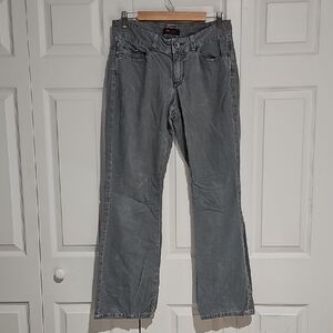 ✨ Lee One True Fit Gray Corduroy Straight Leg Pants Low Rise Size 10M